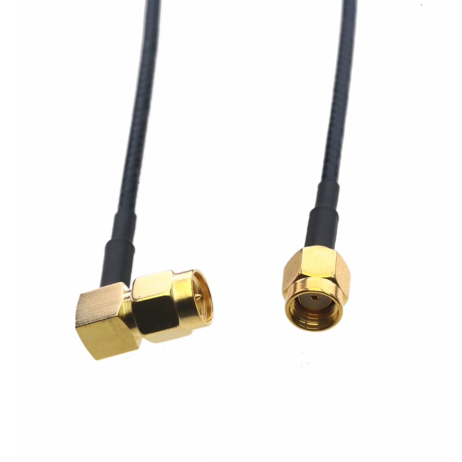 RF coax Cable RP-SMA male to SMA plug RA RG316 6