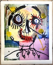 Paul Kostabi - Serigrafia originale - Firmata a mano dall'artista. 