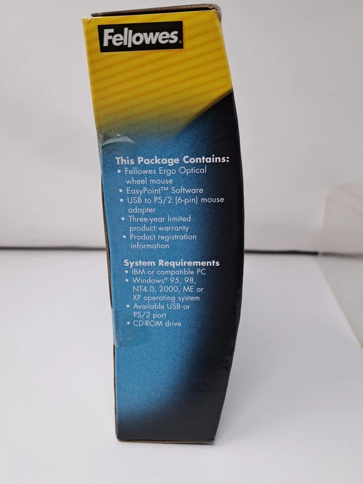 Vtg. Fellowes Ergo Optical Mouse #99935 - Image 4 of 4