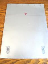 Rolls Royce Bentley Hooper Empress II Brochure Portfolio Press Kit Turbo R Rare