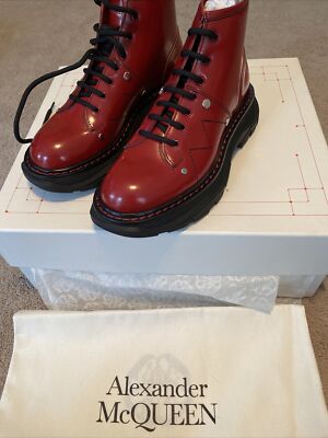 New with box Alexander McQueen women Tread Boot size 37 $980+ tax