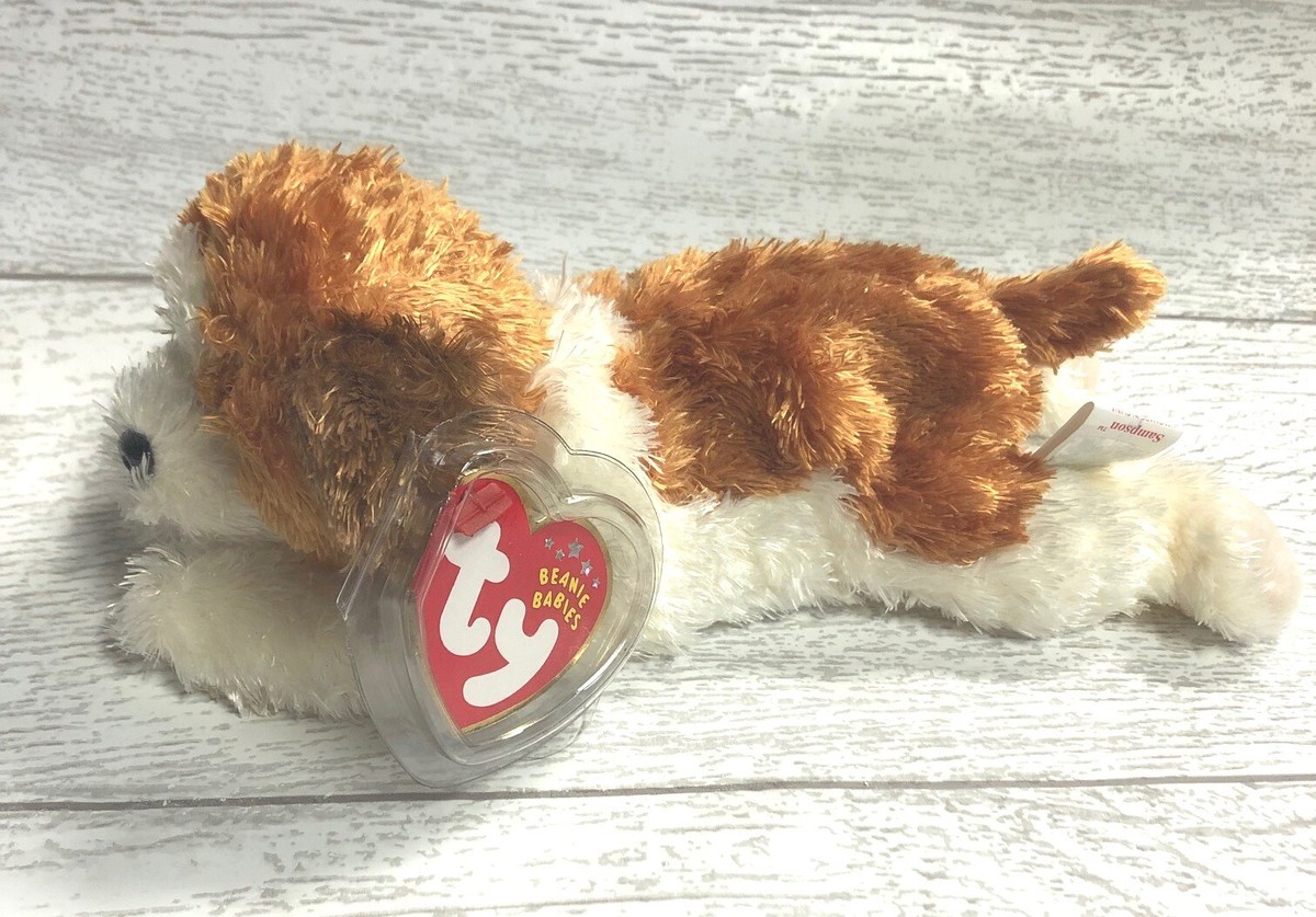 Sampson St. Bernard Dog 10th Gen 2002 Retired Ty Beanie Baby