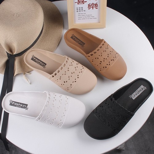 Sandalias Mujer Verano Planas Casuales Caladas Puntera Cerrada Cómodas - Imagen 12 de 24