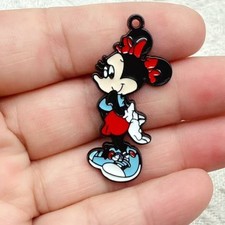 new lot 40Pcs cartoon minnie cute Charm necklace Pendant DIY Jewelry Making