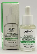 Kiehls Ultra Pure High-Potency Serum 5% Niacinamide Oil Minimizing 1 oz NIB
