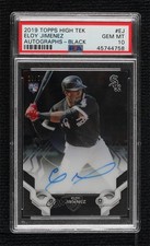 2019 Topps High Tek Black 28/50 Eloy Jimenez #HTA-EJ PSA 10 GEM MT Auto 0m76
