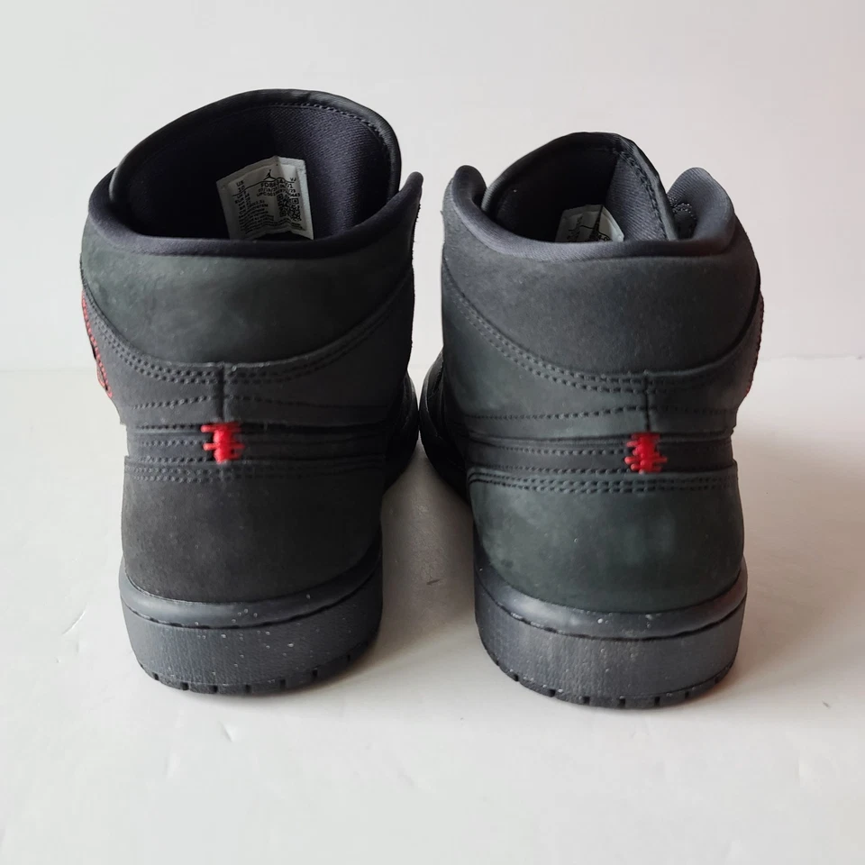 Nike Air Jordan 1 Mid SE Craft Gris Humo Oscuro Negro FD8634-001 Para hombres Talla 10 Foto 4 de 4