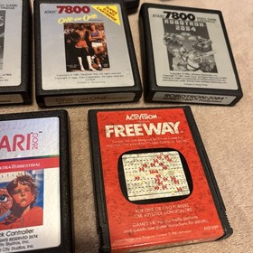 Atari 7800 Prosystem Console Controllers Games Charger Bundle UNTESTED FOR PARTS