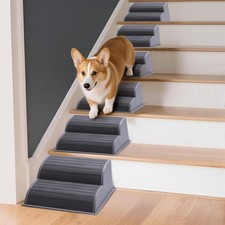 2-Step Modular Dog Ramp - Portable Non-Slip Stairs for Small Dogs with High S...