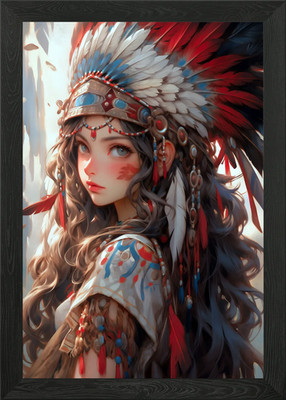 Schönes gerahmtes Wandbild Poster Leinwanddruck Bild American Maid