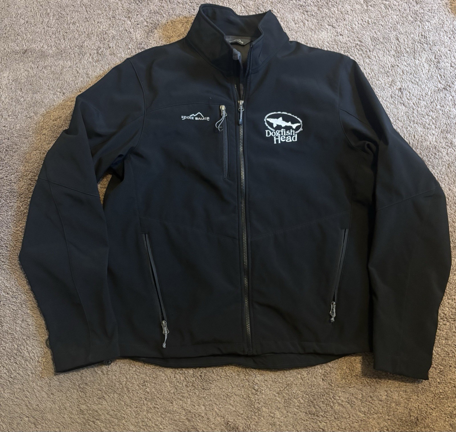 Eddie Bauer Soft Shell Jacket with a Dogfish Head… - image 1
