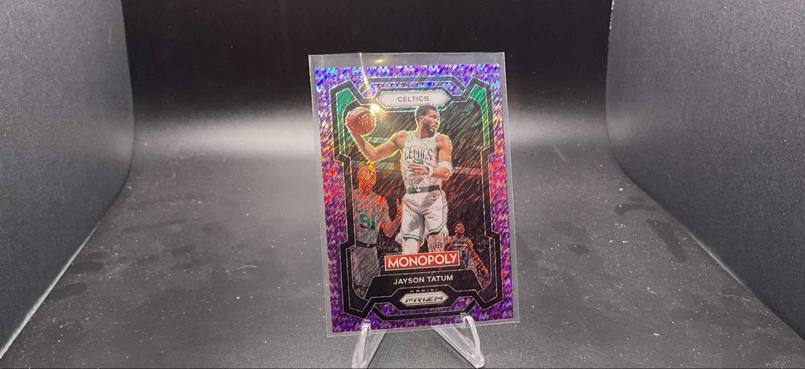2022-23 Panini Prizm Monopoly - Jayson Tatum #4 Purple Money Shimmer Prizm /50