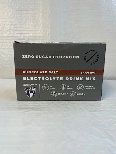 LMNT Zero Sugar Electrolytes CHOCOLATE Salt Drink Mix 30 Sticks EXP 2027 NEW - Image 2 of 4