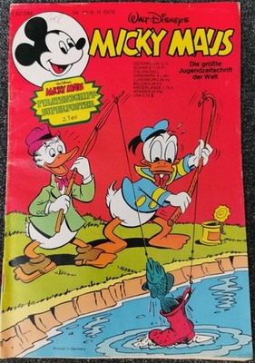 Mickey Mouse Issue 45 - 11/6/1976 Walt Disney's Poster Pirate Ship 2 Part Snap