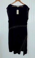 New MICHAEL KORS Astor Studded Side-Slit  Midi Dress Women's Sz 3X NWT