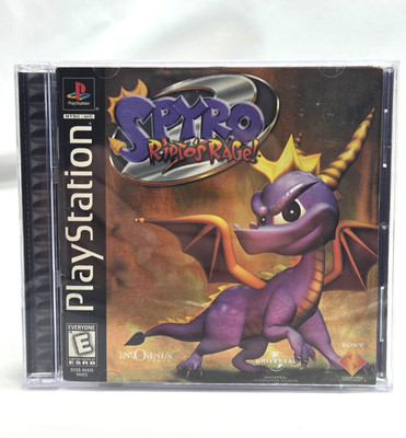 Spyro 2 Ripto's Rage (Sony PS1, 1999) PlayStation 1 Gold Foil Black Label