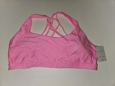 Victoria's Secret Strappy Back Sport Bra in Neon Peony/Ballet Marled size XL NWT