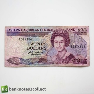 OSTKARIBIK: 1 x 20 Ostkaribik Dollar Banknote.