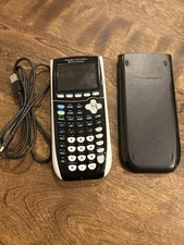 TI-84 Plus C Silver Edition Graphing Calculator-Tested Works Great Cover/Charger