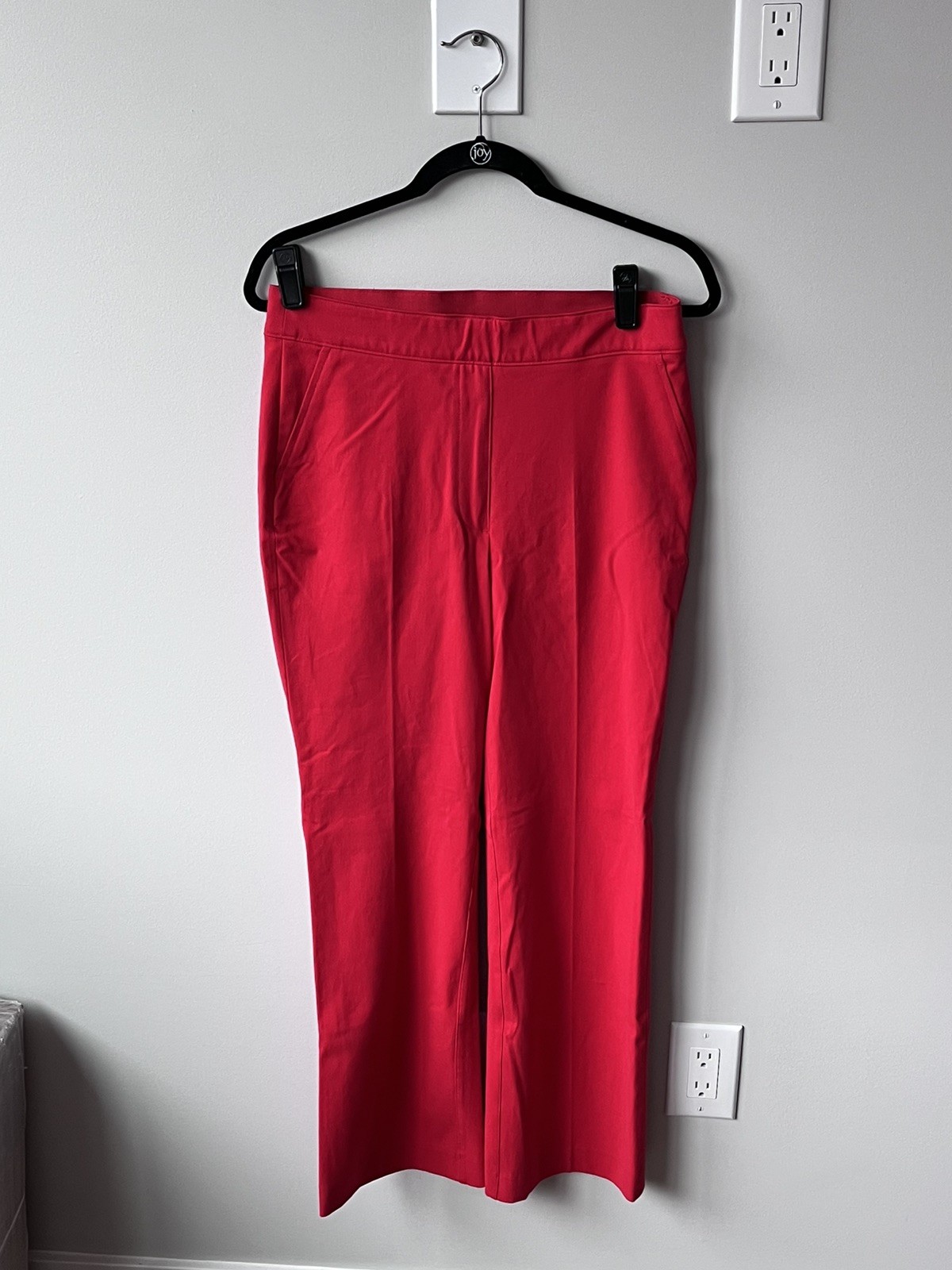 Spanx Women’s Medium Red High Waisted Polished Kick Flare Stretch Pants 28”