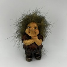 Vintage Rare NyForm Troll Doll Norway 3” Small Mini Figure Norway Folk Art