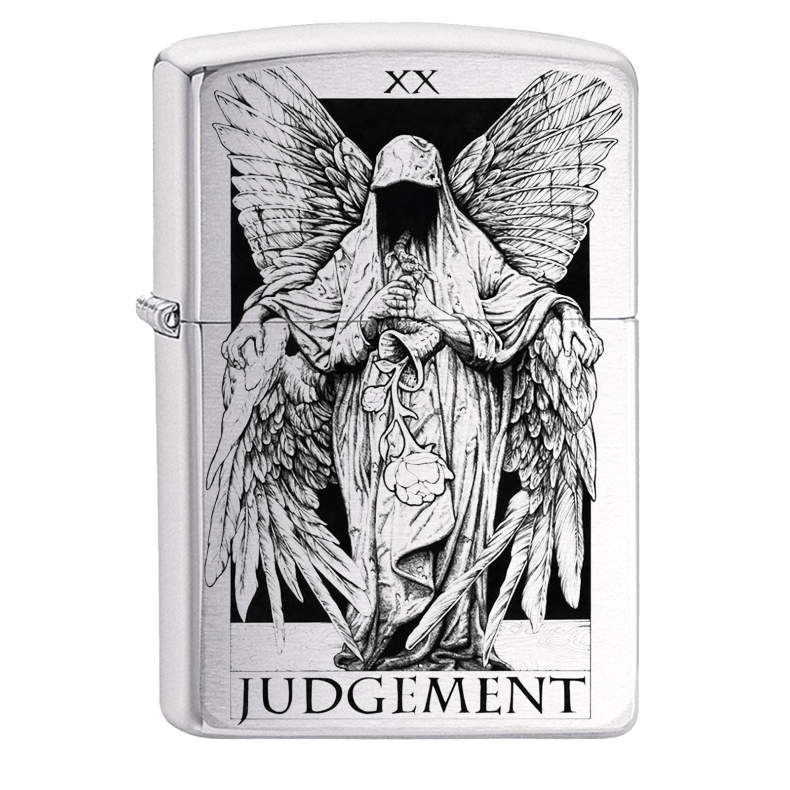 ZIPPOxx-JudgementtarotcardLighter:DualSidesgraphic,Gothicartdesign