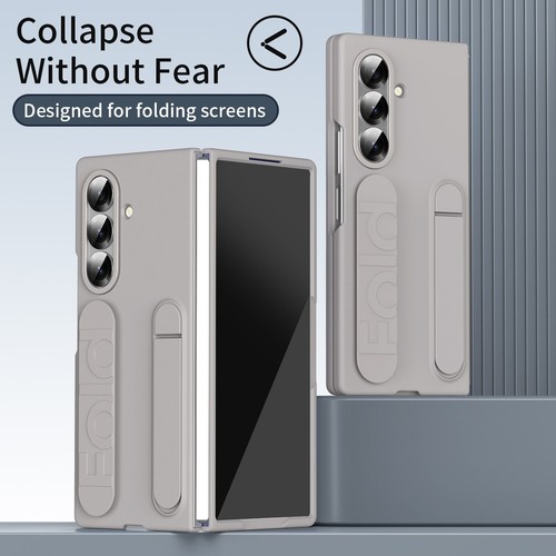Case For Samsung Galaxy Z Fold Series PC+Silicone w/Tempered Glass Holder Cover - Picture 59 of 59