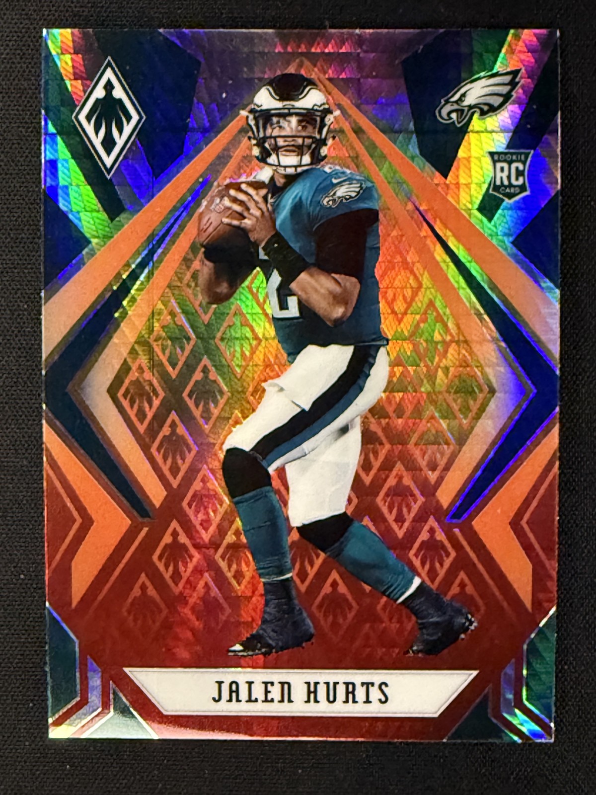 2020 Panini Phoenix - Rookies Jalen Hurts #114 Fire Burst (RC)