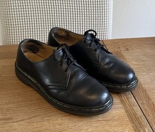 Dr Martens 1461 Made In England Vintage Black UK 6 Leather Womens Shoes