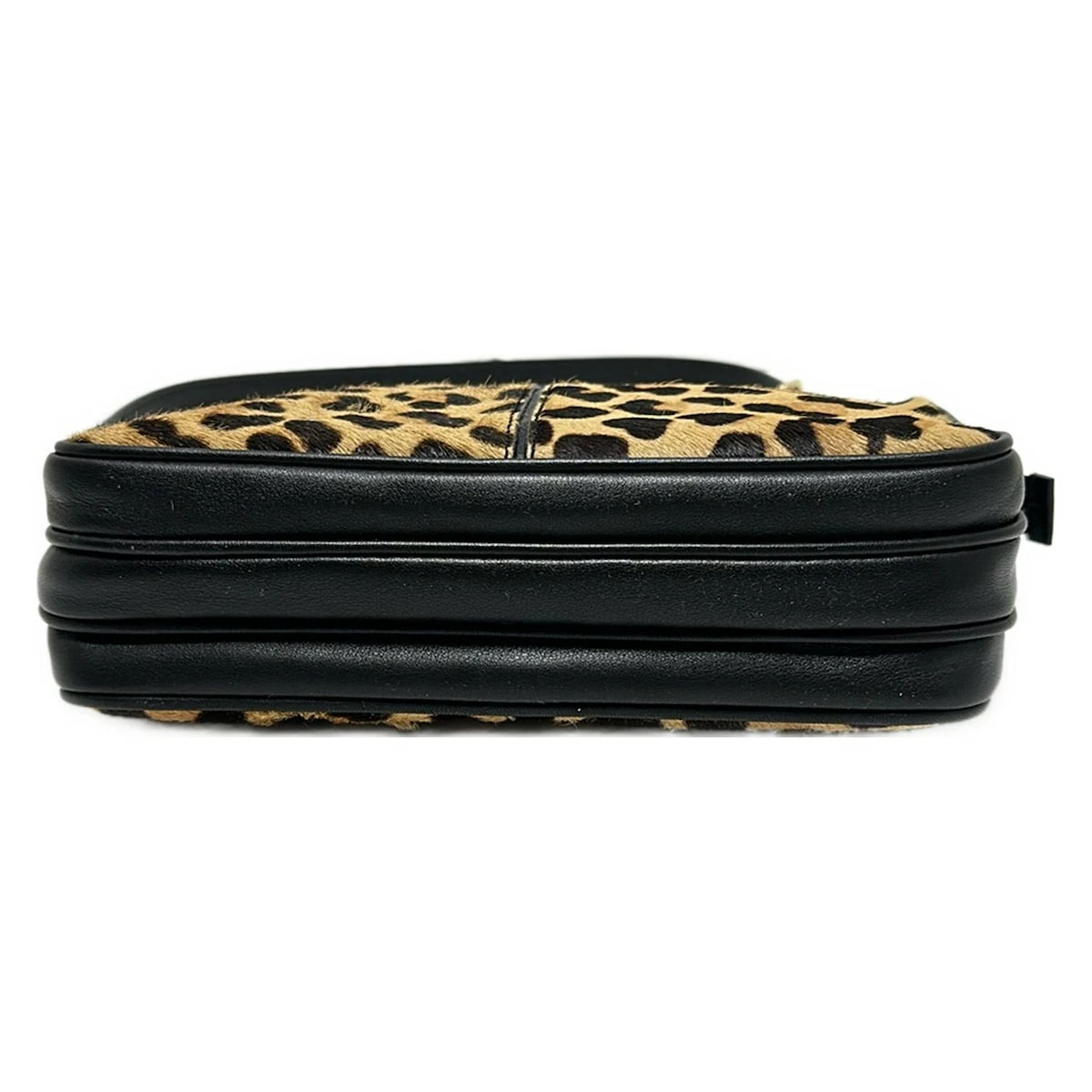 TORY BURCH Shoulder Bag leopard pattern Black x B… - image 4