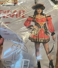 New Pirates Buccaneer Costume Medium Halloween Dress Up