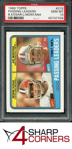 1988 TOPPS #215 JOE MONTANA 49ERS HOF PSA 10