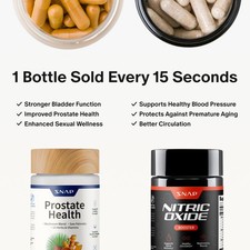 SNAP Prostate Health Nitric Oxide Bundle Saw Palmetto L-Arginine L-Citrulline