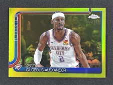 2025-26 Topps Chrome Shai Gilgeous-Alexander #141 Yellow Refractor Thunder /275