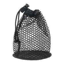 Golf Ball Storage Bag with Drawstring Closure for 15 Balls 1 Pack & Black