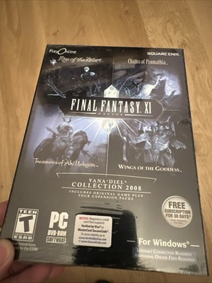 Final Fantasy XI Online Vana'Diel Collection 2008 For Windows SEALED DVD