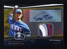 2012 Bowman Platinum Relic Gold Refractor 29/50 Yu Darvish #AR-YD Patch Auto i2t