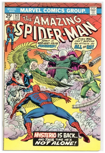 Amazing Spider-Man  # 141   VERY GOOD  Febuary 1975   1st App. 2nd Mysterio