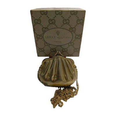 Seltene Vintage GUCCI Handtasche ''Accessory Collection'' - Modell Muschel Gold 