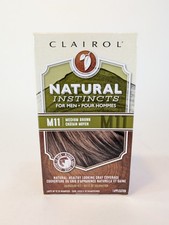CLAIROL Natural Instincts For Men  M11 Med Brown Haircolor Kit Dye Discontinued