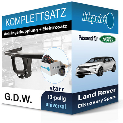 Für Land Rover Discovery Sport 20- G.D.W. Anhängerkupplung starr + 13polig AHK