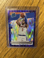 2020-21 DONRUSS OPTIC OBI TOPPIN KNICKS RATED ROOKIE SHOCK PURPLE PRIZM #158 RC