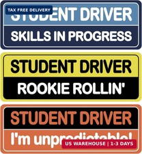 3Pcs Student Driver Magnet Sticker Reflective Magnetic 3 Styles Novice Attention