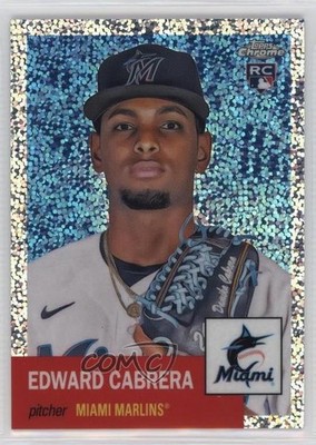 2022 Chrome Platinum Anniversary Speckle Refractor Edward Cabrera Rookie RC 12sd