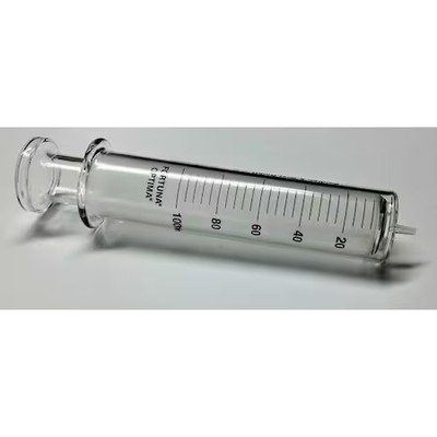 Fortuna 7.102-51 Reusable Glass Syringe, Glass Luer, 100 Ml
