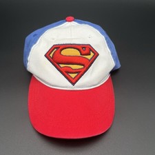 Superman Hat Berkshire DC Comics Boy One Size Blue Baseball Strapback Adjustable