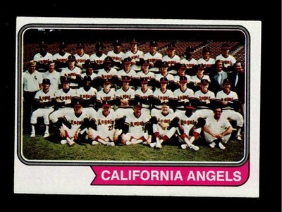 1974 Topps #114 CALIFORNIA ANGELS TC Team Card EX