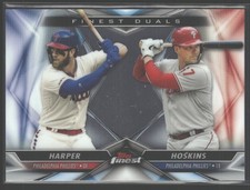 2020 Finest #FD-16 Bryce Harper / Rhys Hoskins Finest Duals