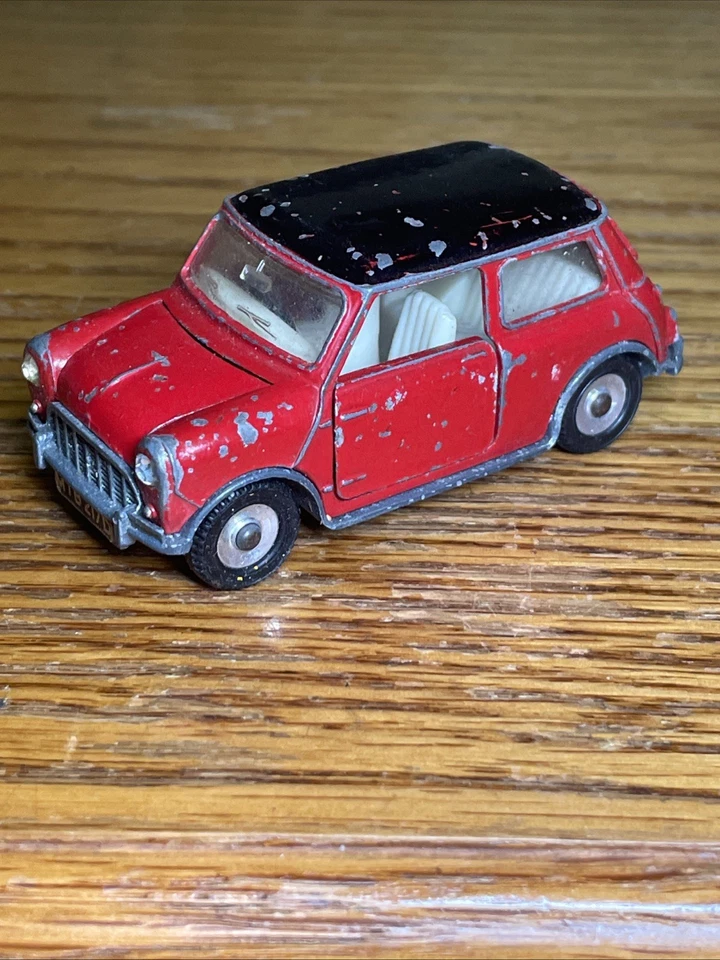 Dinky Toys Morris Mini Minor #183 Meccano Ltd Rojo De Colección Inglaterra Foto 3 de 4