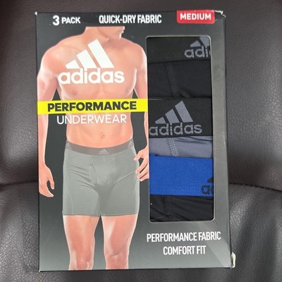 3 Pack Adidas Performance Underwear - Boxer Briefs - Mens Medium 